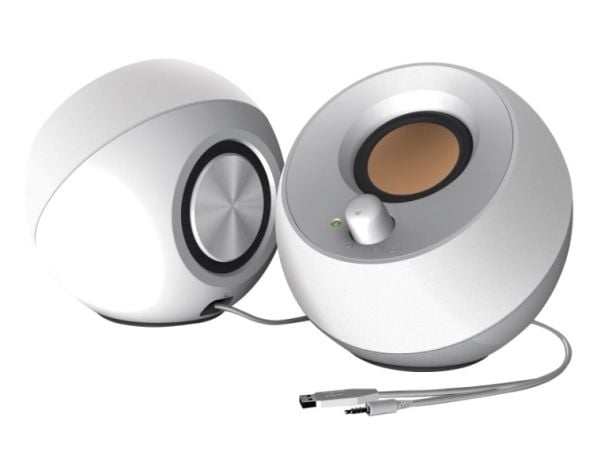 Creative Pebble - Høyttalere - for PC - 4.4 watt (Total) - hvit