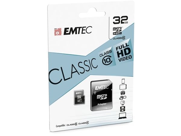 EMTEC - Flash-minnekort - 32 GB - Klasse 10 - microSDHC