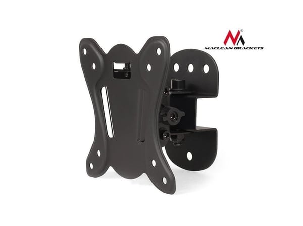 Maclean MC-670 - Monteringssett (spindel) - for TV og skjerm - metall - pulverbelagt svart - skjermstørrelse: 13"-27" - veggmonterbar