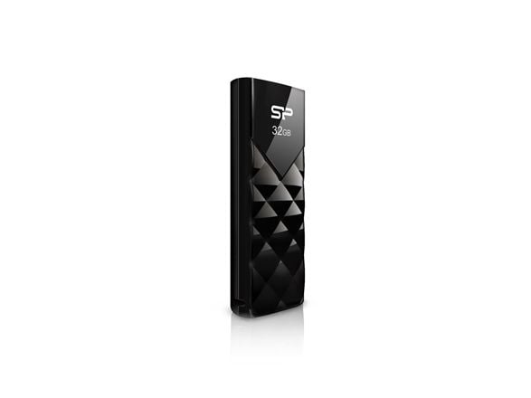 SILICON POWER Ultima U03 - USB-flashstasjon - 64 GB - USB 2.0 - mystikksvart