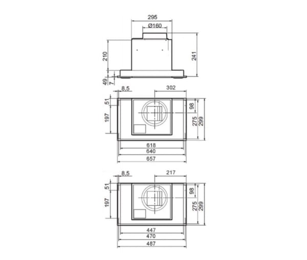 EICO Eico 622-12 66 LED CV - Panser - hvelv - bredde: 66 cm - dybde: 30 cm - uttrekking - rustfritt stål