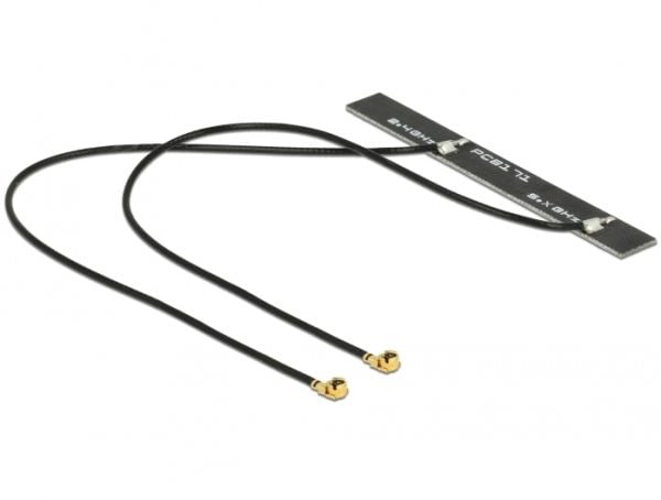 Delock WLAN 802.11 ac/a/h/b/g/n Twin - Antenne - PCB - Wi-Fi - 5 dBi - intern