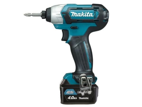 Makita TD110DSMJ - Støtskiftenøkkel - trådløs - 1/4" sekskantspor - 110 N·m - 2 batterier - 10.8 V