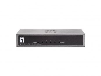 LevelOne FEU-0511 - Switch - ikke-styrt - 4 x 10/100 + 1 x 100Base-FX - stasjonær, veggmonterbar