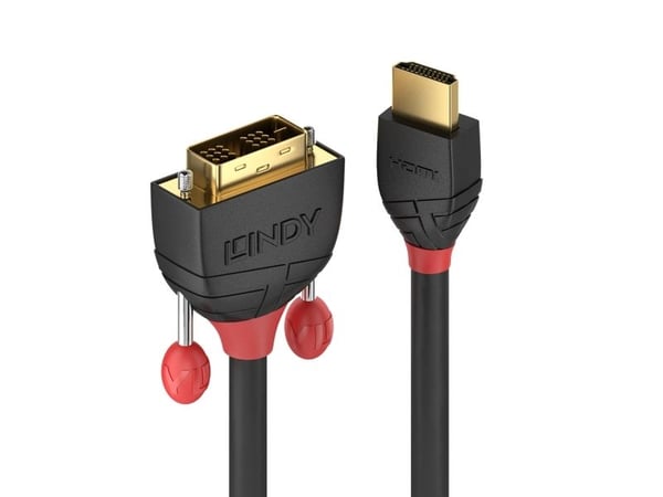 Lindy 36272, 2 m, HDMI Type A (Standard), DVI-D, Hankjønn, Hankjønn, Rett