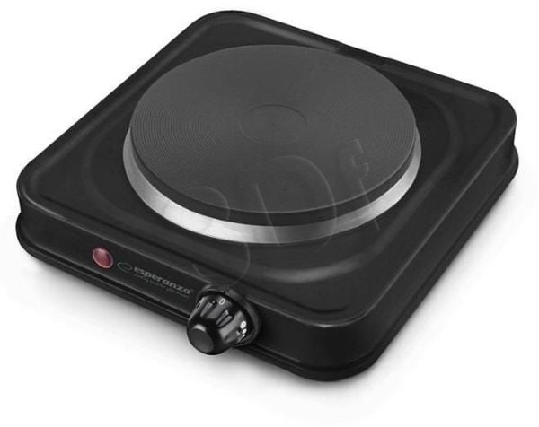 Esperanza ST. HELENS - Elektrisk kokeplate - 1 kW - svart