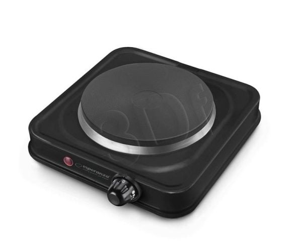 Esperanza ST. HELENS - Elektrisk kokeplate - 1 kW - svart