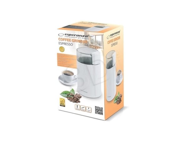 Esperanza ESPRESSO - Kaffekvern - 160 W - hvit
