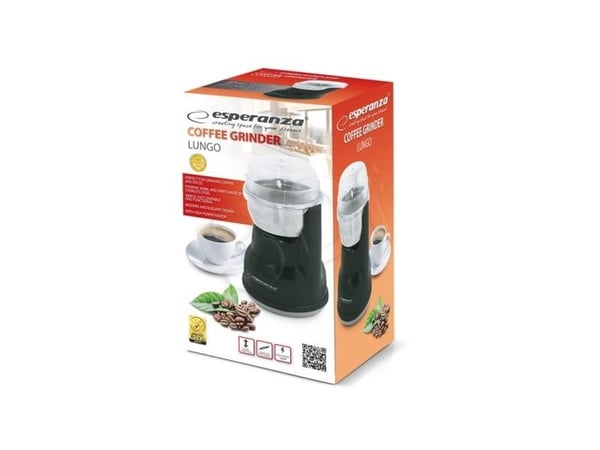 Esperanza LUNGO - Kahvimylly - 160 W - musta