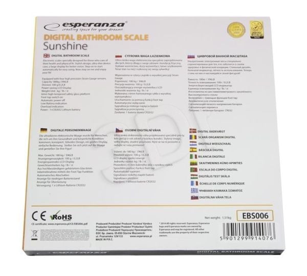 Esperanza SUNSHINE - Badevekt