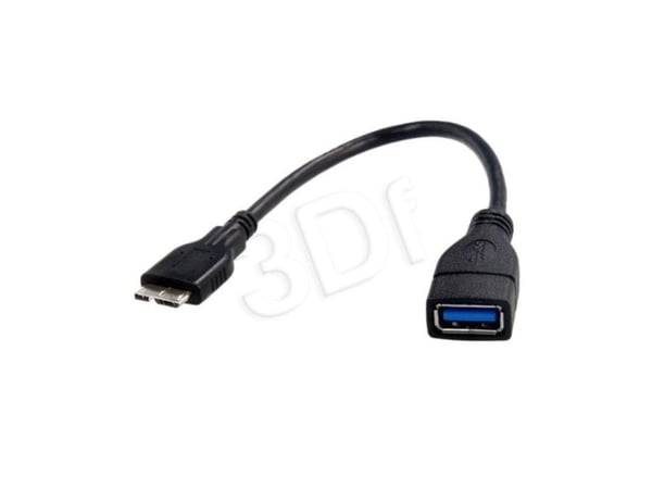 Akyga AK-AD-30 - USB-adapter - USB-type A (hunn) til Micro-USB Type B (hann) - USB 3.0 - 15 cm - svart