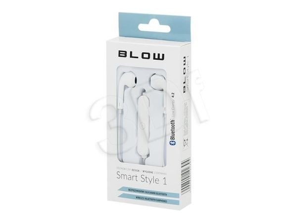 Blow Smart Style 1 - Ørepropper med mikrofon - i øret - Bluetooth - trådløs - hvit