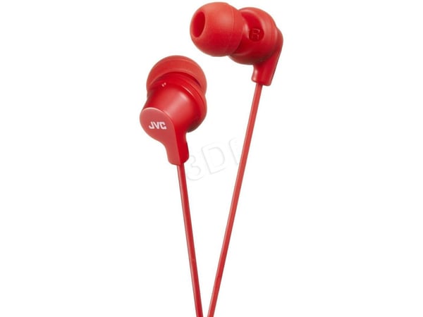 JVC HA-FX10-R-E, Kabel, 8 - 23000 hz, Musik, 3,3 g, Hörlurar, Röd