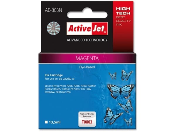 Activejet AE-803N, Hög (XL) avkastning, Pigmentbaserat bläck, 13,5 ml, 1 styck