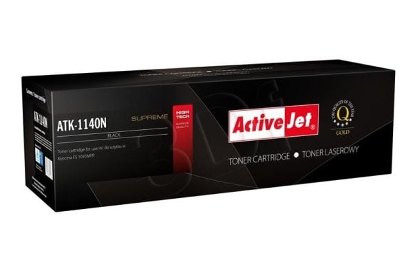 Activejet värikasetti ATK-1140N (Kyocera korvaava TK-1140; Supreme; 7200 sivua; musta), 7200 sivua, musta, 1 kpl