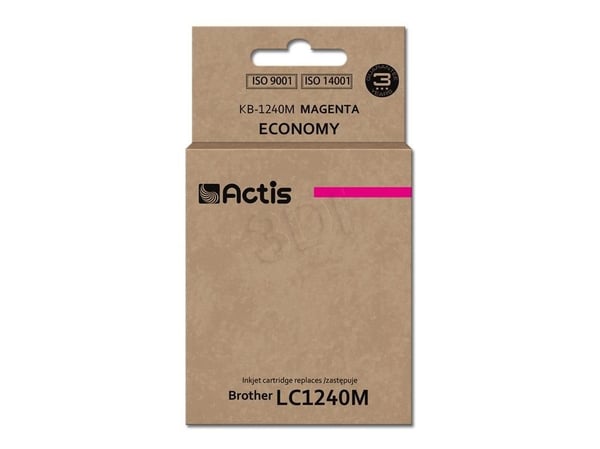 Actis KB-1240M, Standard utskriftsproduksjon, Fargestoffbasert blekk, 19 ml, 1 stykker, Enkeltpakke