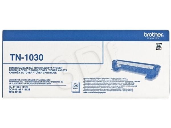 Brother TN-1030, 1000 sider, Svart, 1 stykker