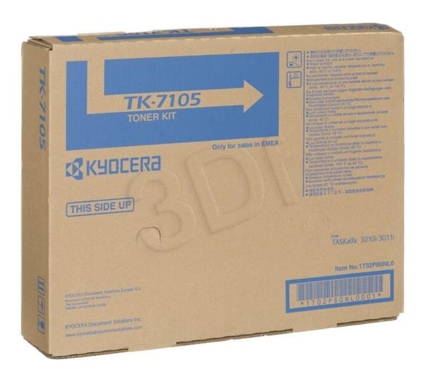 KYOCERA TK-7105, 20000 sivua, Musta, 1 kpl