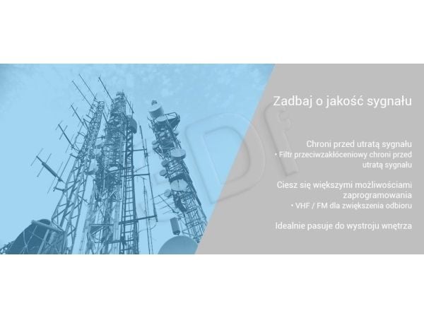 Philips SDV1226/12, Sort, 1,8 m, FM, UHF, VHF, 1 stykker, 28 dB