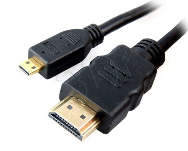Delock - HDMI med Ethernet-kabel - HDMI til mikro HDMI-kabel - 1 m