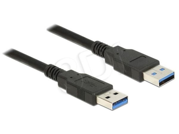 Delock - USB-kabel - USB-type A (hann) til USB-type A (hann) - USB 3.0 - 50 cm - svart