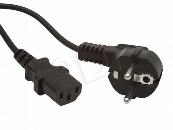 Gembird PC-186-VDE - Strömkabel - power CEE 7/7 (hane) vinklad till power IEC 60320 C13 rak - 16 A - 5 m - formpressad - svart - Tyskland
