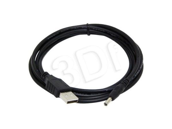 Cablexpert - USB/strøm-kabel - USB (kun strøm) (hann) til 3,5 x 1,0 mm DC-jakk (hann) - 1.8 m - svart