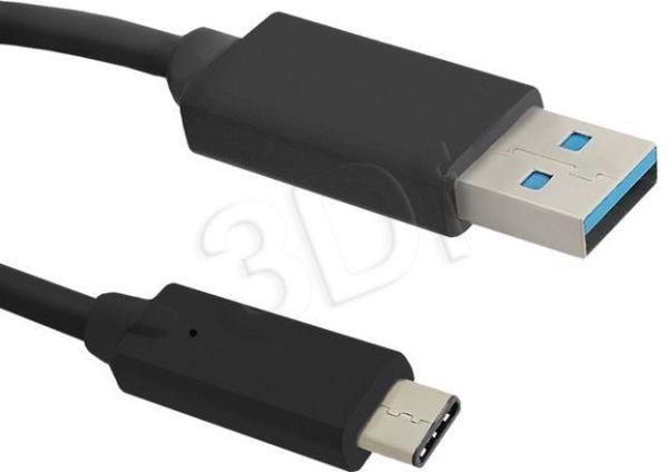 Qoltec - USB-kaapeli - USB-C (han) til USB Type A (han) - USB 3.0 - 1,5 m - omvendelig C-stikforbindelse (omavendelig C-stikforbindelse)