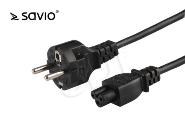 SAVIO CL-81 - Strømkabel - CEE 7/7 (han) til IEC 60320 C5 - 1.8 m