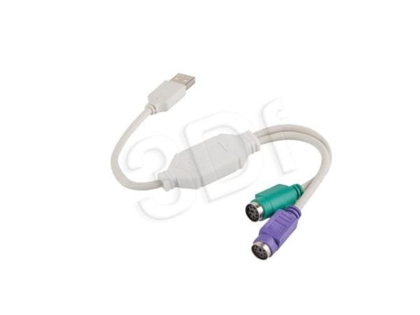 Lanberg - Adapter för tangentbord/mus - PS/2 (hona) till USB (hane)