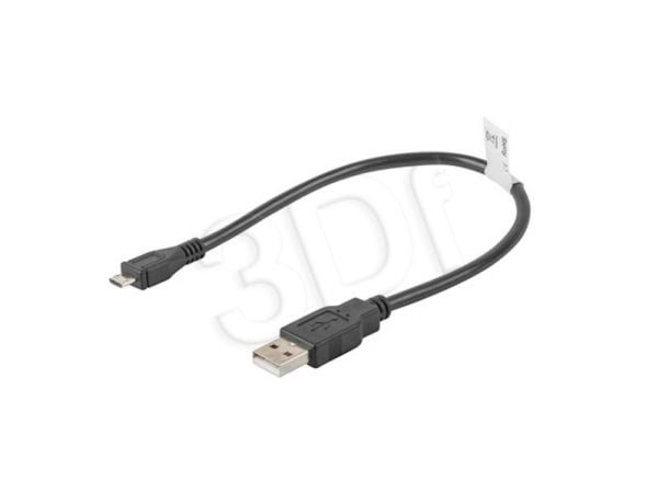 Lanberg - USB-kabel - USB (hane) till mikro-USB typ B (hane) - USB 2.0 - 30 cm - svart