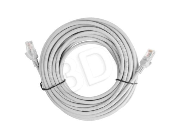 Lanberg - Koblingskabel - RJ-45 (hann) til RJ-45 (hann) - UTP - CAT 5e - flertrådet - grå, RAL 7035