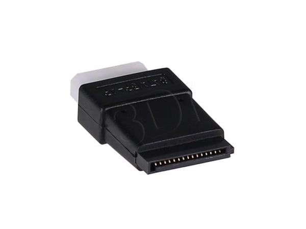 Akyga - Strømadapter - 4-pin intern strøm (hunn) til SATA-strøm (hunn)