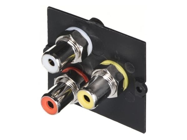 Bachmann 917.026, 3 x RCA, 1 moduuli(t), musta