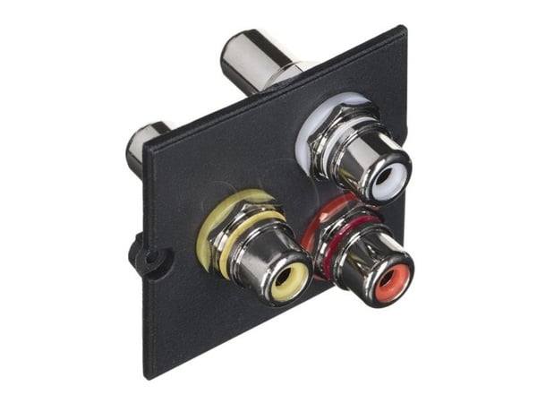 Bachmann 917.026, 3 x RCA, 1 moduuli(t), musta