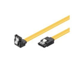 MicroConnect SATA III - SATA-kabel - Serial ATA 150/300/600 - SATA (hunn) til SATA (hunn) - 70 cm - låst, 90° kontakt
