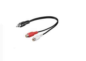 MicroConnect - Lydsplitter - RCA hann til RCA hunn - 20 cm