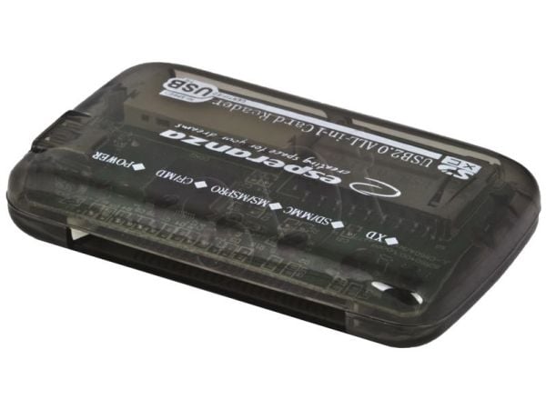 Esperanza EA117 - Kortleser - alt-i-1 (SD, MMC, xD, MS, CF, MS PRO, Microdrive) - USB 2.0