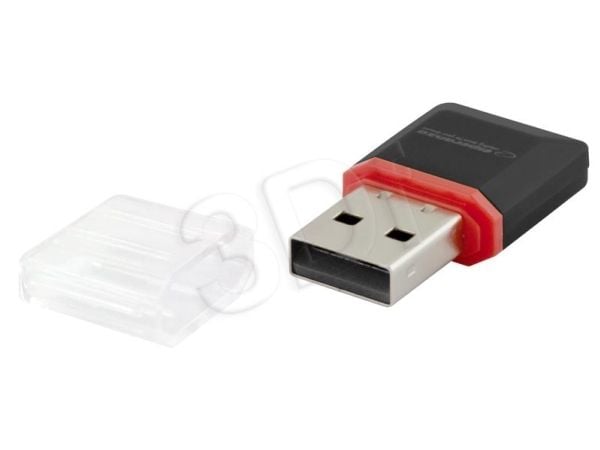 Esperanza EA134K, MicroSD (TransFlash), MicroSDHC, Musta, Hopea, Läpinäkyvä, USB 2.0