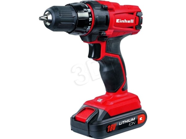 Einhell TC-CD 18-2 Li, Boremaskin med pistolgrep, Nøkkelløs, 1 cm, 1250 RPM, 1 cm, 350 RPM