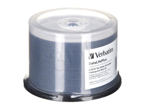 Verbatim DataLifePlus - 50 x DVD-R - 4.7 GB 16x - blekkstråleskrivbar overflate, bred skrivbar overflate - spindel