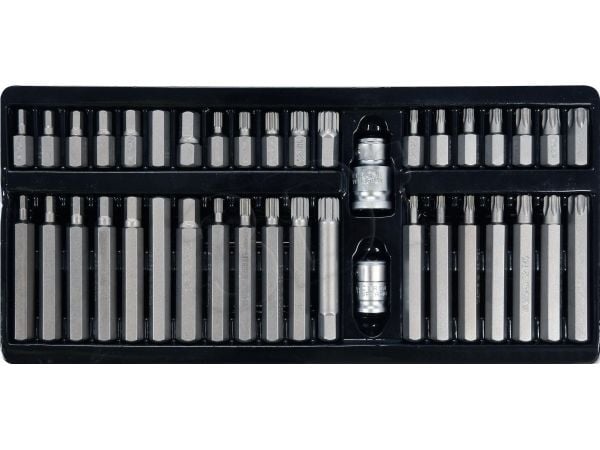 Yato YT-0400, 38 stykker, Hex (metrisk), Torx, T55, T20, T25, T30, T40, 12,4,5,6,7,8,10 mm, 30 mm, 75 mm