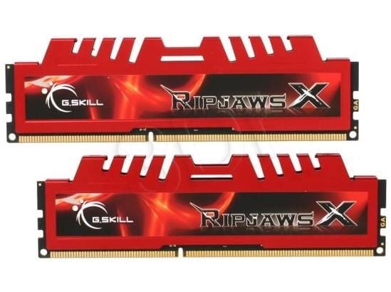 G.Skill Ripjaws-X F3-12800CL9D-8GBXL - DDR3 - sett - 8 GB: 2 x 4 GB - DIMM 240-pin - 1600 MT/s / PC3-12800 - CL9 - 1.5 V - ikke-bufret - ikke-ECC