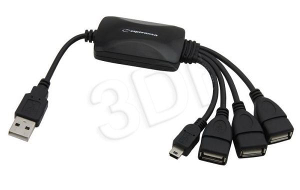 Esperanza - Keskitin - 4 x USB 2.0 - pöytätietokoneet