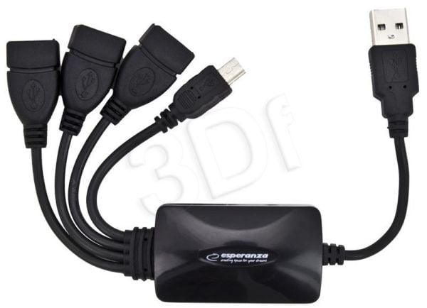 Esperanza - Keskitin - 4 x USB 2.0 - pöytätietokoneet