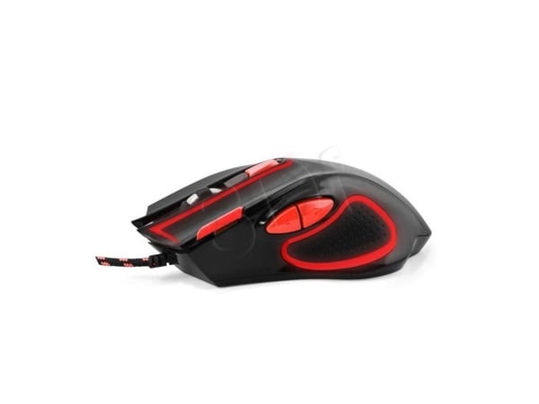 extreme MX401 HAWK - Mus - högerhänt - optisk - 7 knappar - kabelansluten - USB - svart-röd