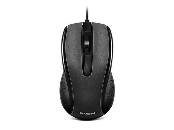 SVEN RX-515 Silent, Molempikätinen, Optinen, USB A-tyyppi, 800 DPI, Musta, Harmaa