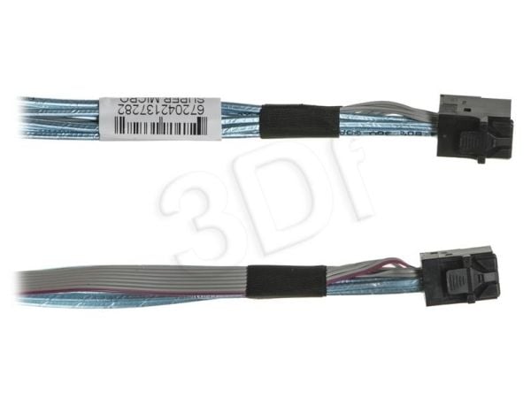 Supermicro - SAS intern kabel - SAS 12Gbit/s - 4 x Mini SAS HD (SFF-8643) (hann) til 4 x Mini SAS HD (SFF-8643) (hann) - 80 cm