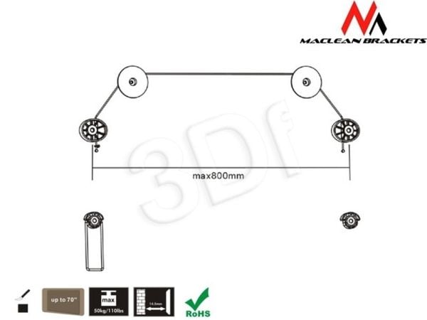 LED-televisio 37-70" Maclean MC-557 Maclean MC-557