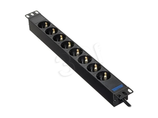Triton RAB-PD-X02-A1, Perus, 1U, Musta, 8 AC-pistorasia(a), Tyyppi E / F, 2 m